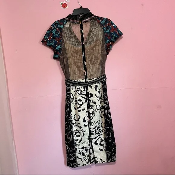 Byron Lars Floral and Geometric Midi Dress - Picture 5 of 5